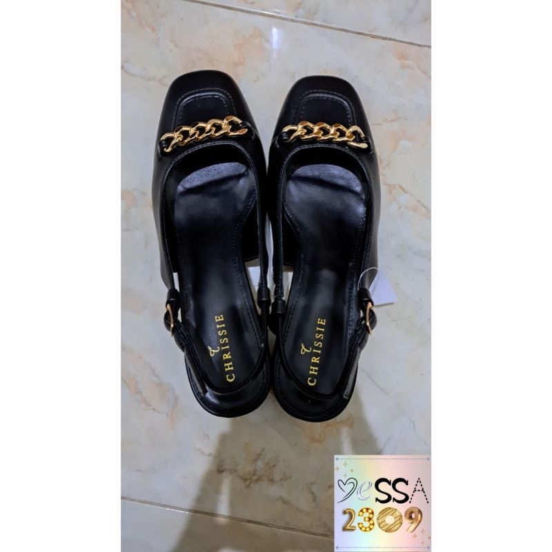 Chrissie Womens Gaudi Block Heels - Black for Payless (New)