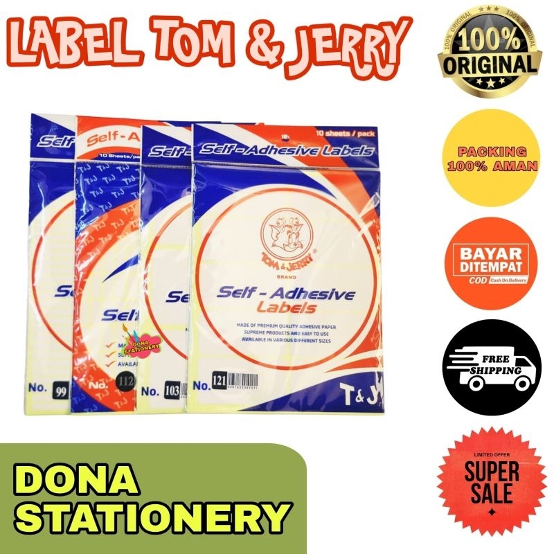 

LABEL NAMA TOM & JERRY