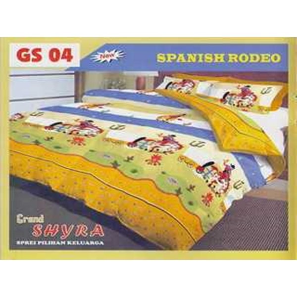 Bedcover + Sprei BC Set Full 100% Katun Spanish Rodeo King Size uk 180x200 SHYRA 100% Full Katun MUR