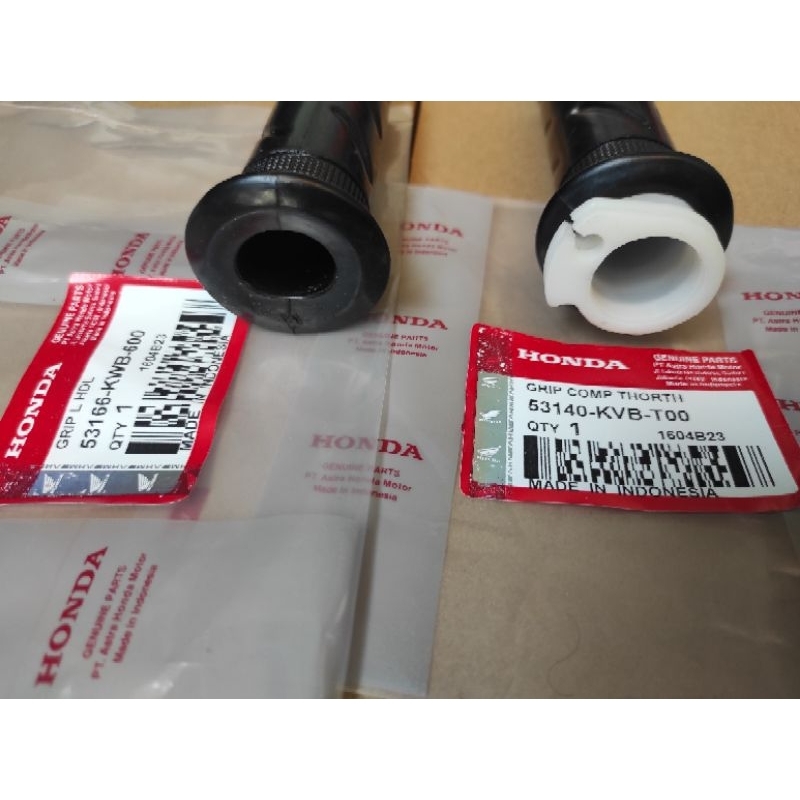 handgrip set stang beat fi vario 110 ( 1 lobang) 53140-KVB-900-53166-KVB-900