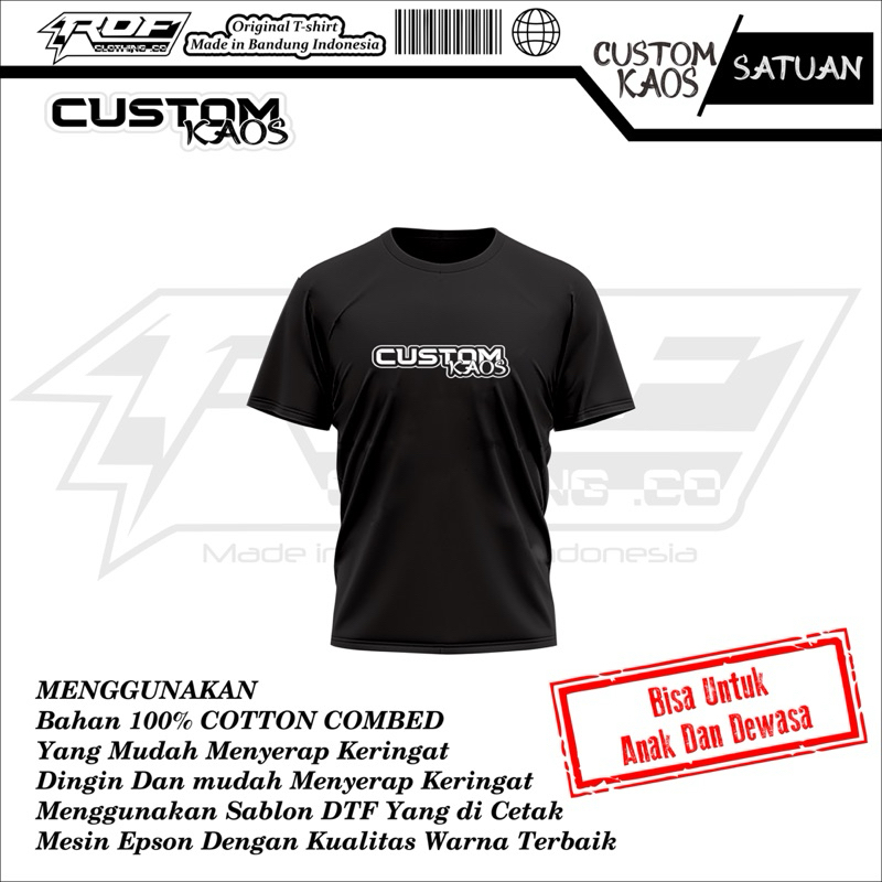 Custom Kaos Satuan custom kaos sablon Custom kaos komunitas Custom kaos kelas Custom kaos keluarga C