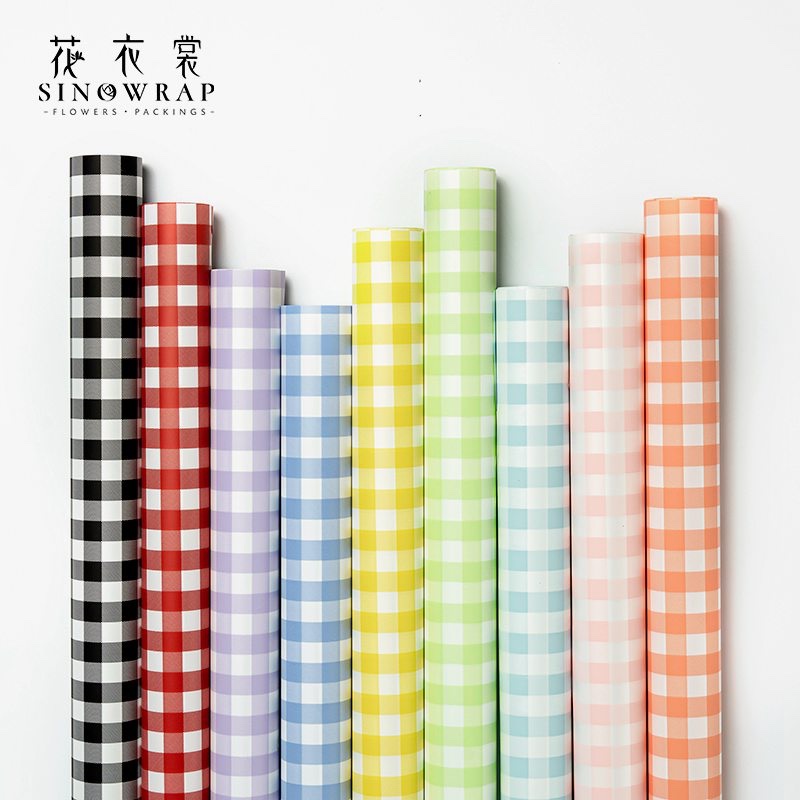 

20 Lembar Taplak Motif Kertas Buket Square Pattern Flower Wrapping Paper Kado Cellophane