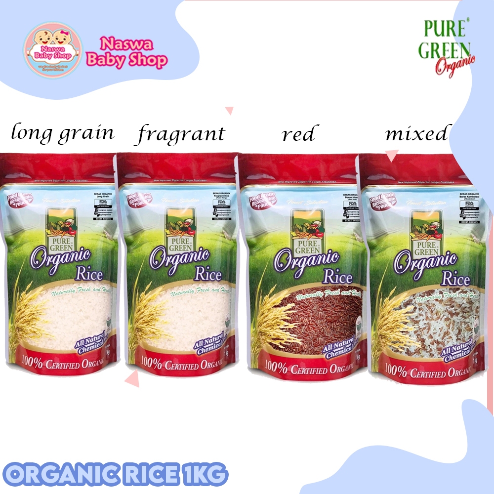 

Pure Green Organic Rice Beras Organik 1kg