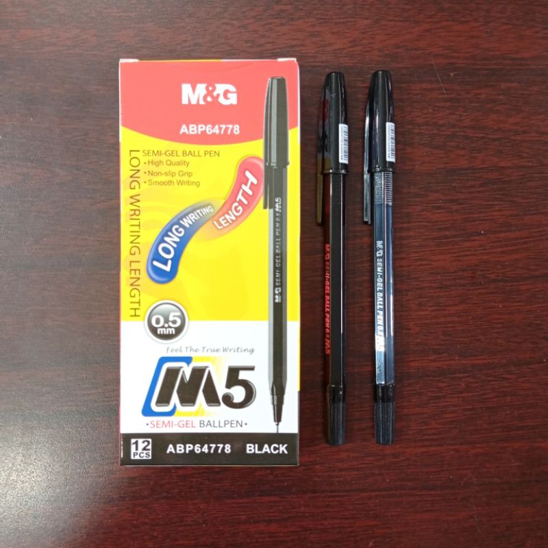 

Pulpen Semi Gel Ball Pen M&G M5 0.5mm (1 Lusin)