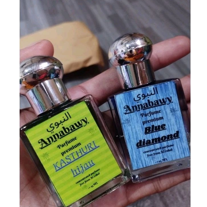 Minyak wangi Parfum Super Original Blue diamond Kasthuri Hijau