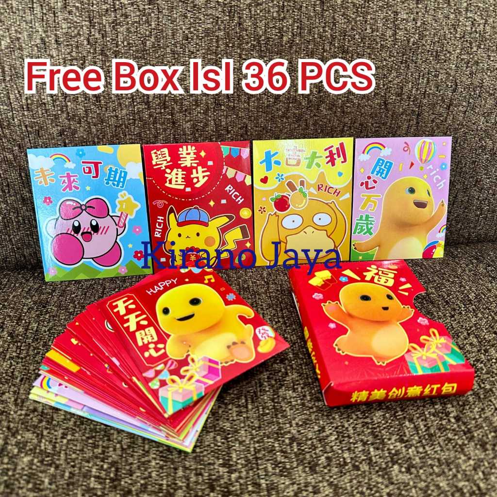 

Angpao Imlek isi 36 lembar - amplop Fuk Imlek Shio Ular 2025 isi banyak 1 box
