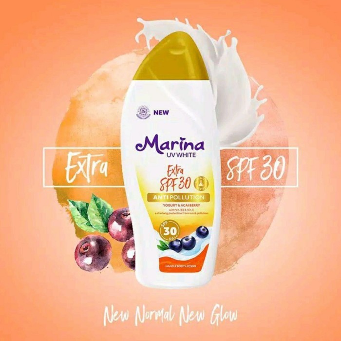 Marina UV White Extra SPF30 92ml - 185ML Handbody Lotion  - Marina UV SPF30