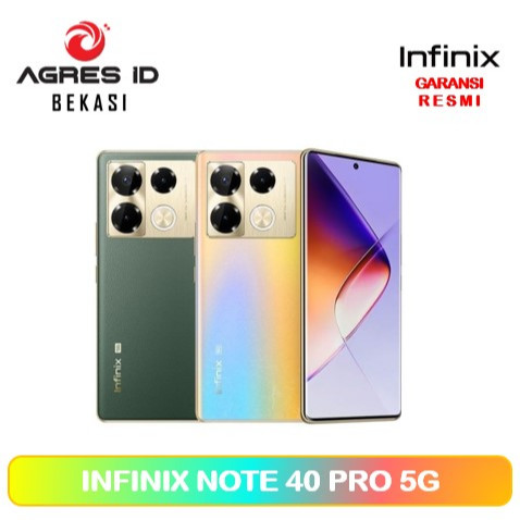 AGRES Id Bekasi Infinix Note 40 PRO 5G 8/256 GB 6.78 Inch Amoled Resmi Infinix Indonesia HP murah