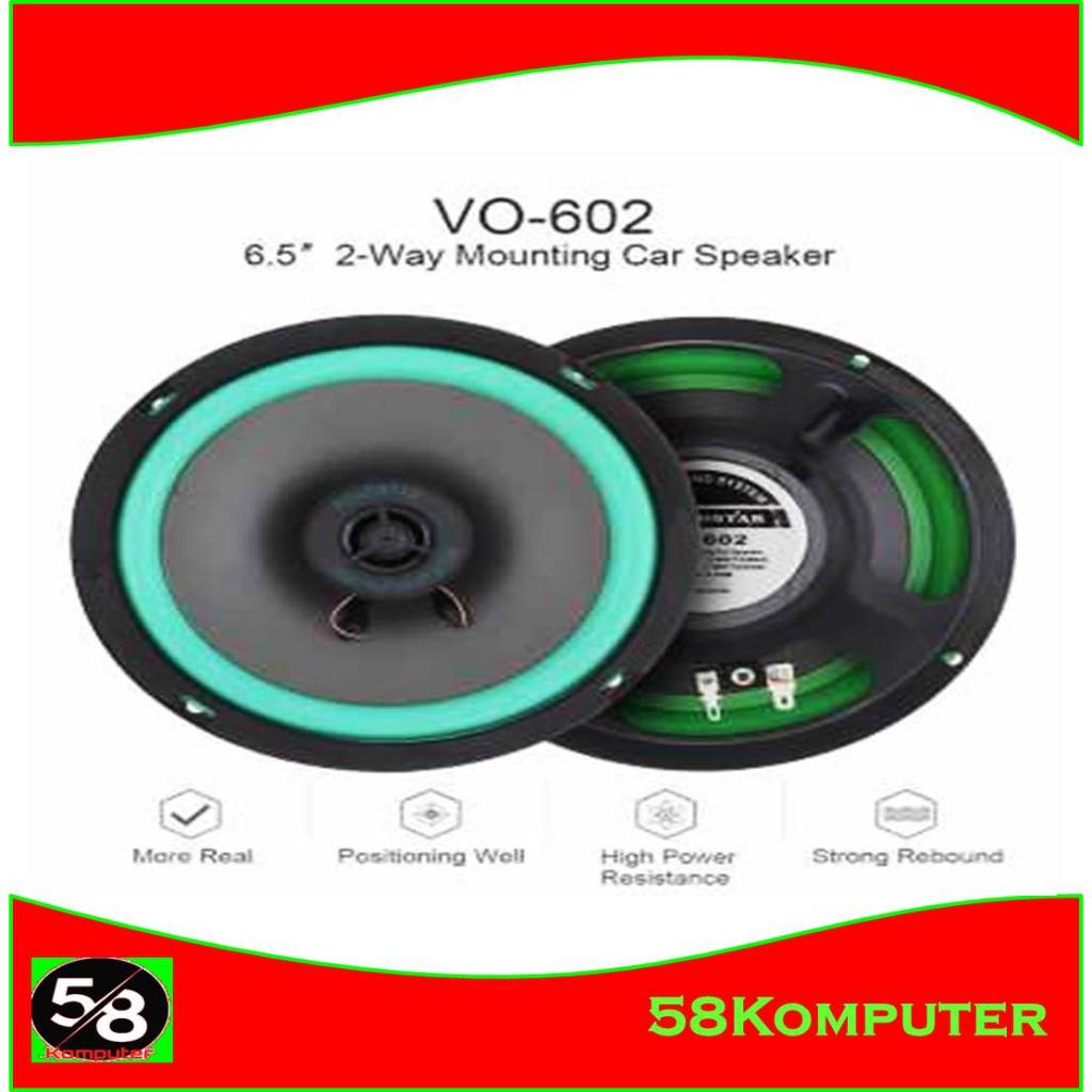 ROADSTAR Speaker Subwoofer Mobil Hifi 6.5 Inch 160W 1 PCS Speaker Pintu Mobil Murah Speaker Mobil Hi
