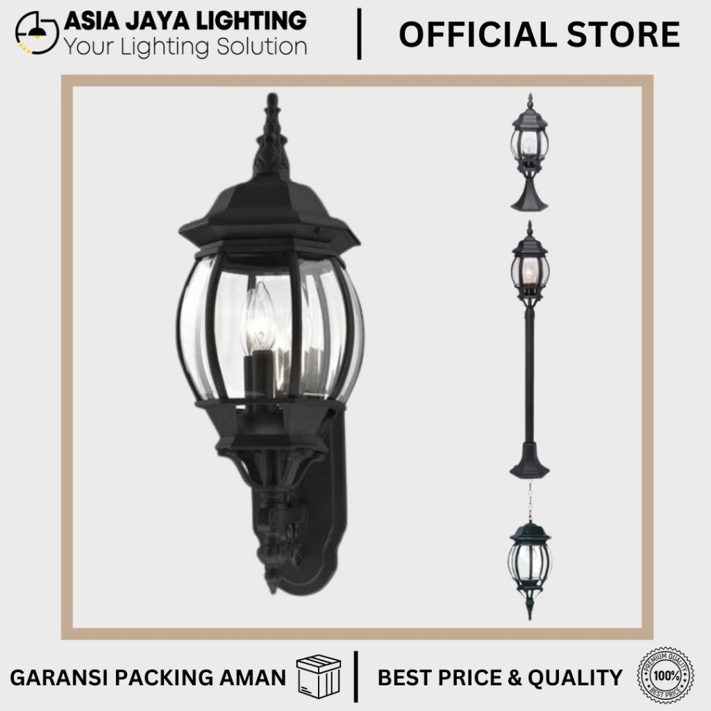 LAMPU TAMAN OUTDOOR / LAMPU DINDING OUTDOOR / LAMPU TIANG OUTDOOR / LAMPU GANTUNG TAMAN / LAMPU GARD