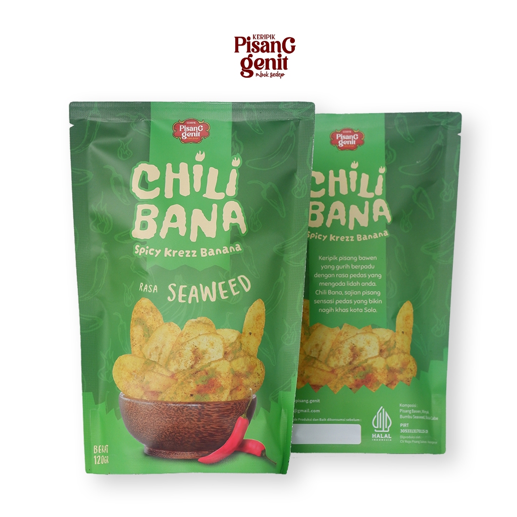 

Chili Bana Seaweed I Keripik Pisang Manis-Pedas