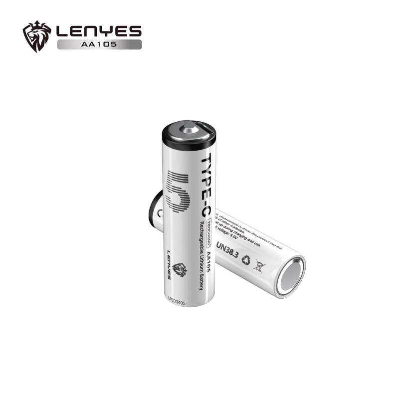 LENYES AA105 Baterai Charge isi Ulang AA 1.5V Rechargeable Lithium Battery 2800mWh Batu Batree