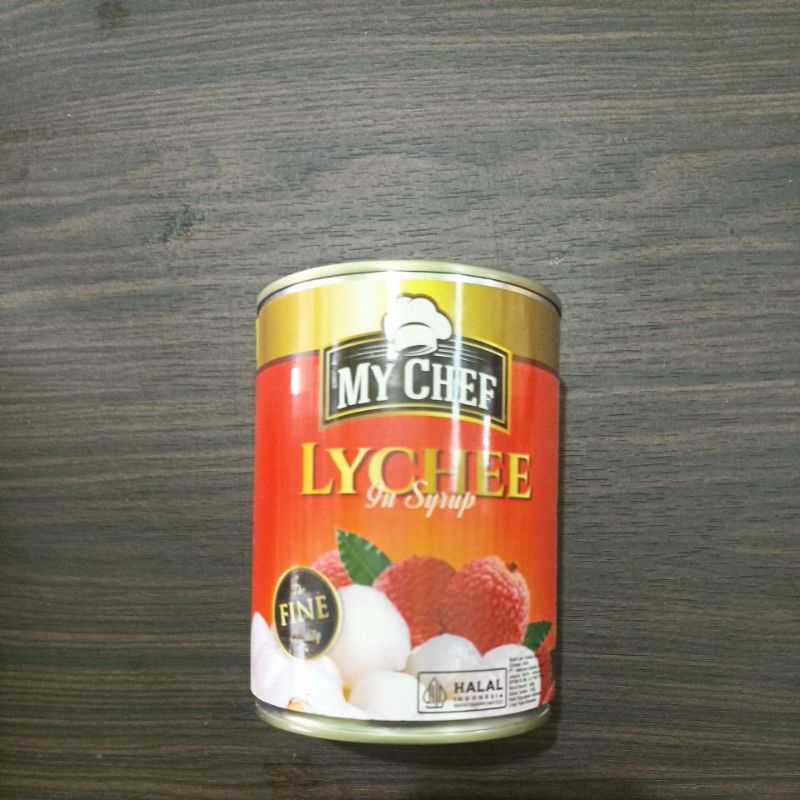 

leci kaleng | my chef buah leci kaleng kemasan 565gr
