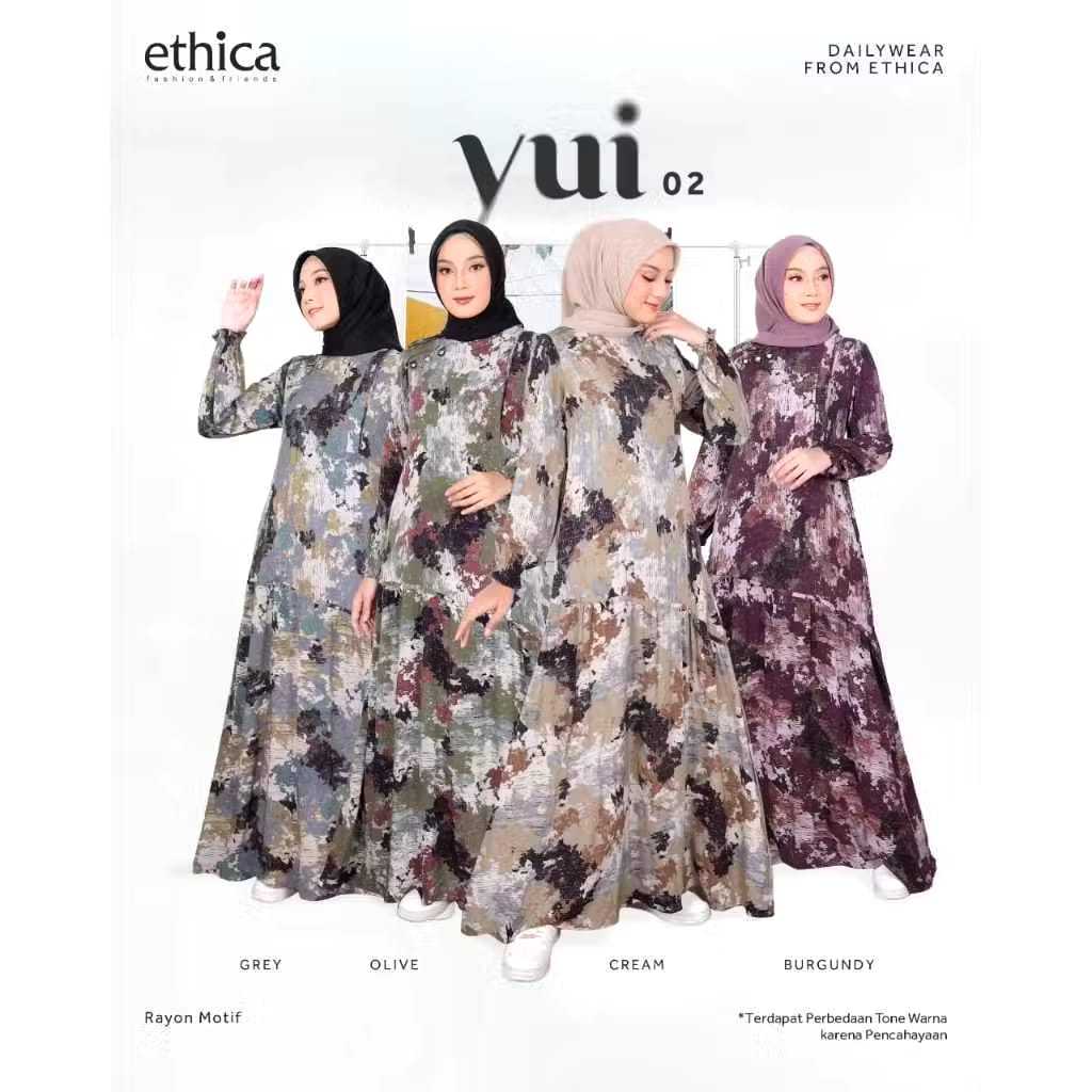 GAMIS / DRESS DAILY KEKINIAN  YUI 02 TERBARU BY ETHICA