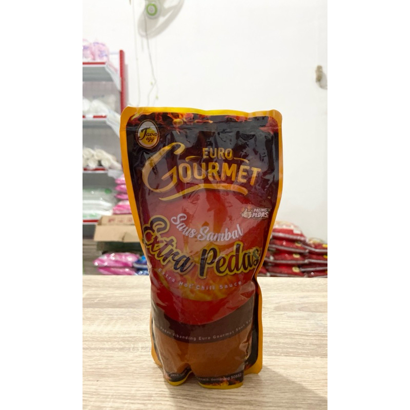 

Euro gourmet saus sambal ekstra pedas refill pouch