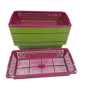 Keranjang plastik kecil tempat surat dokumen segi panjang ukuran 26 x 13 x 5 cm