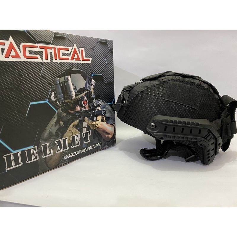 Helm Tactical Mich 2001 Hitam Full Cover