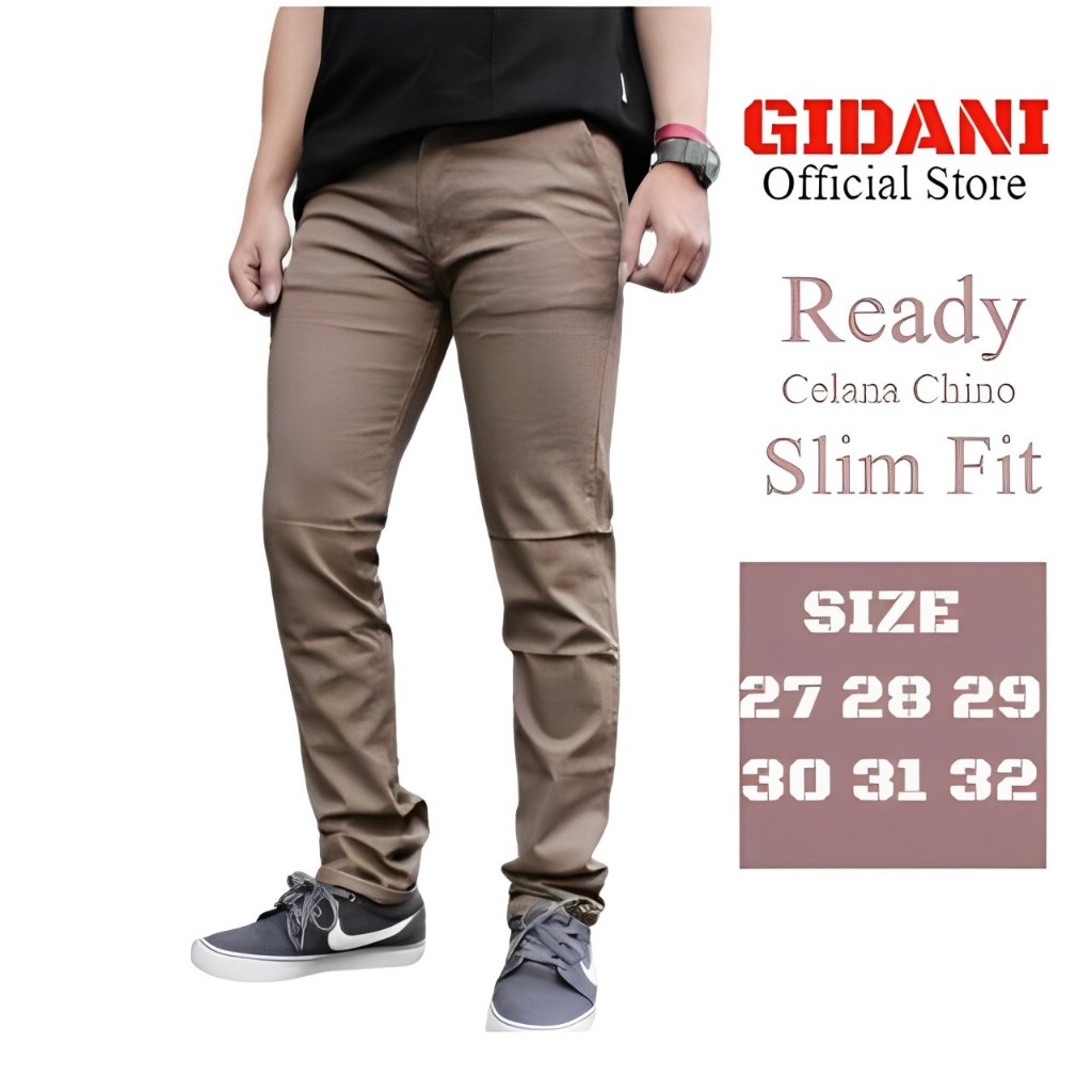 CELANA CHINO PANJANG PRIA SLIMFIT 100% ORIGINAL SCOTH LEMBUT