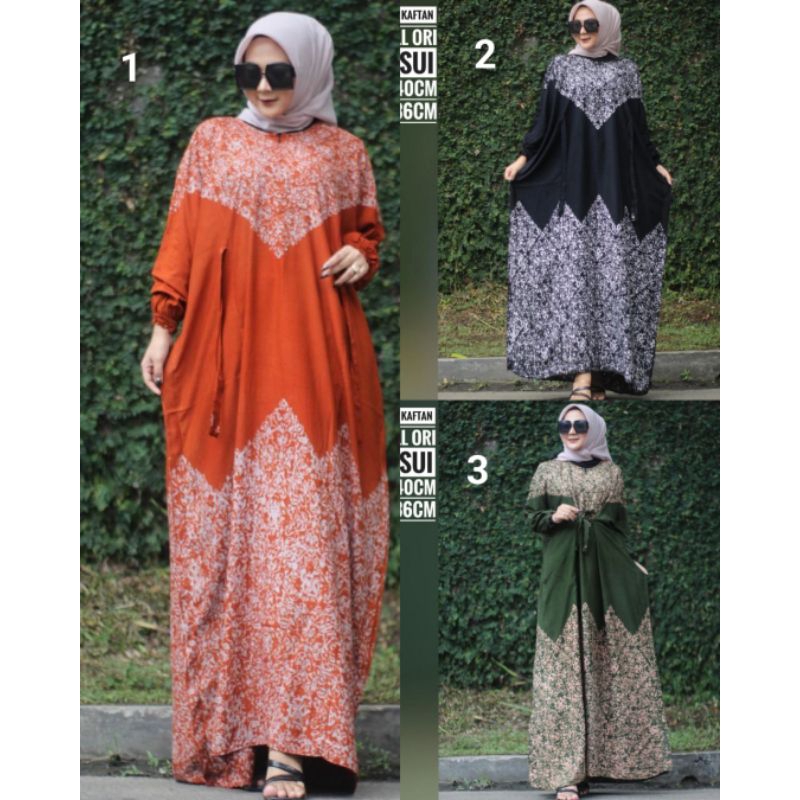 gamis kaftan twill ori 100%