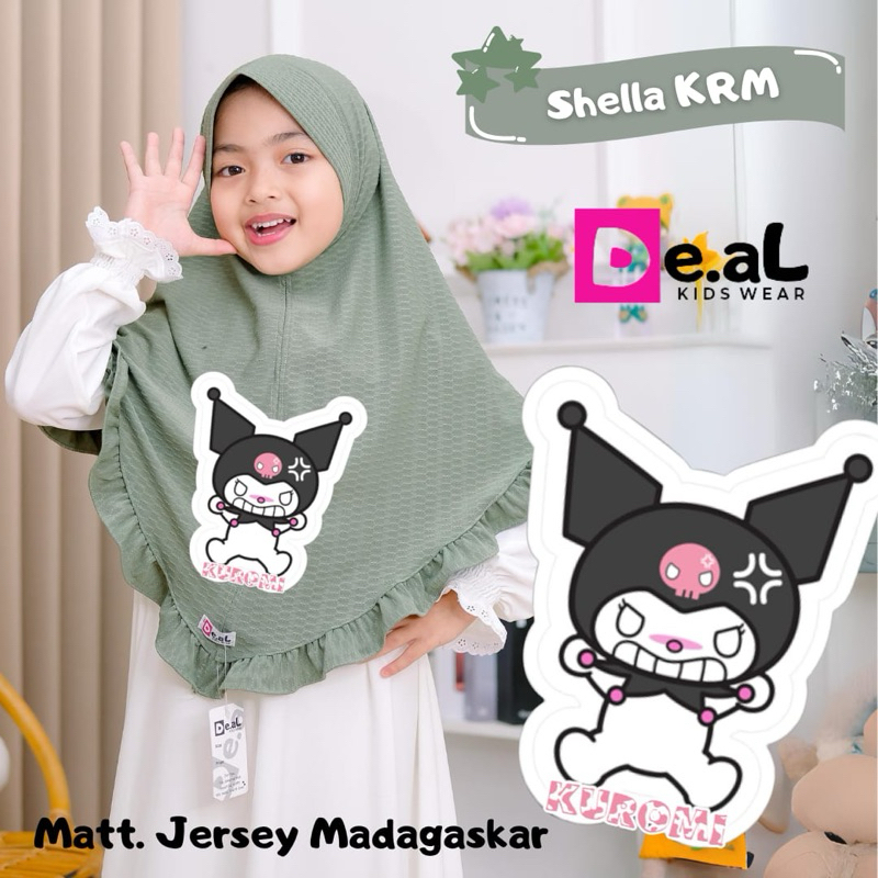 Bergo Anak Hijab Instan Kerut 4- 7thn || Hijab Anak tanggung