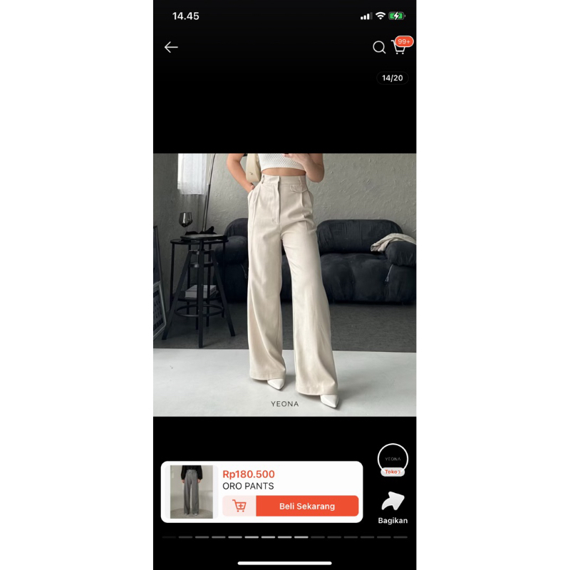 ORO PANTS BY YEONA UK XL