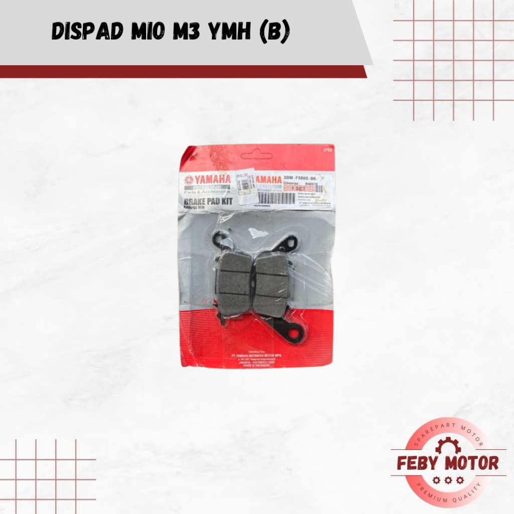 DISPAD MIO M3 YAMAHA (B) // DISPAD KAMPAS REM DEPAN MIO SOUL MIO 125 MIO GT YAMAHA CKD
