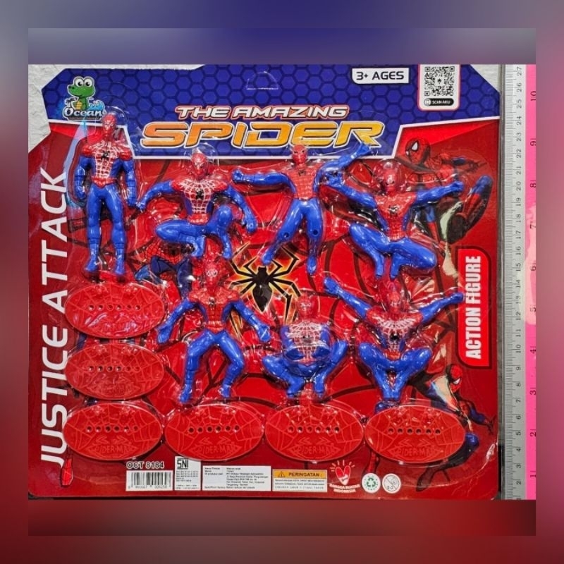 Robot Spiderman Amazing Action Figure Hero Mainan Anak Pajangan Terlaris Topper Hiasan Dekorasi Kue 