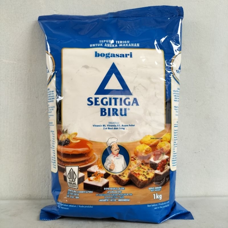 

Tepung Segitiga biru kemasan 1 kg