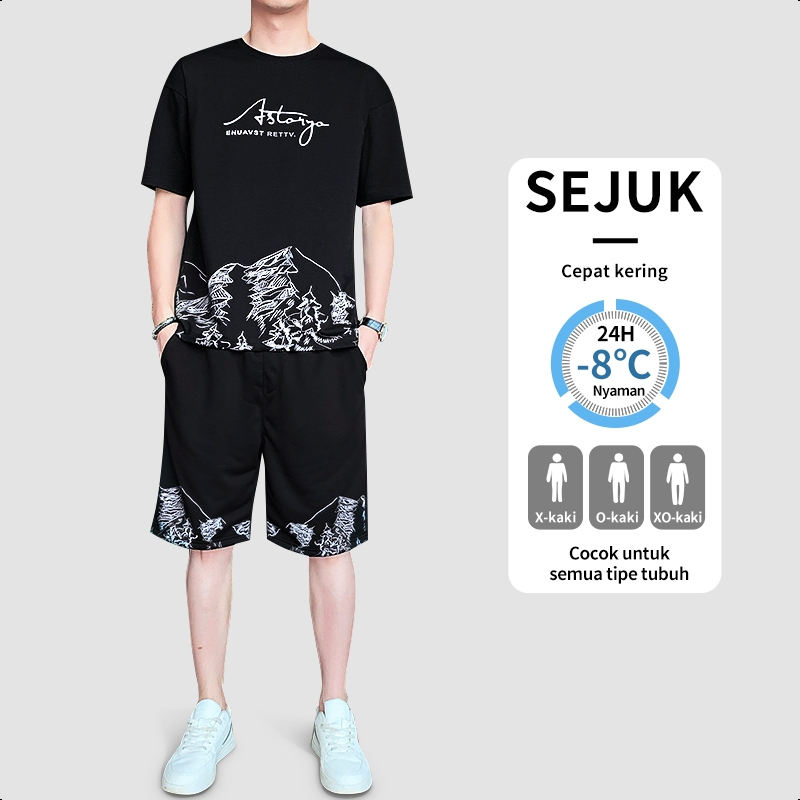 Best Deals Baju 1 Set Pria One Set Pria Baju Setelan Pria Korea Kaos Baju Satu Set Pria Outfit Pria