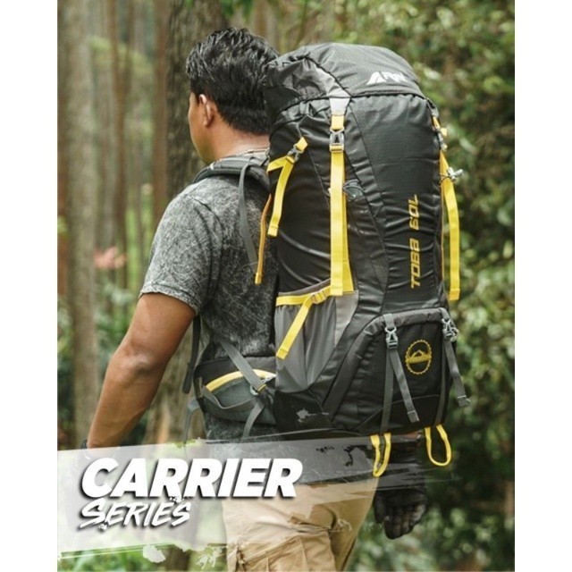 Tas Carrier Gunung Tas Pendaki Gunung - Tas Carrier Arei Toba 60L - Tas Gunung Arei Outdoorgear Orig