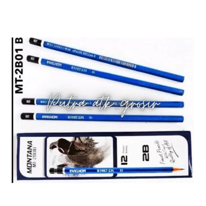 

(1pack isi 12) pensil computer 2b montana MT2B01B