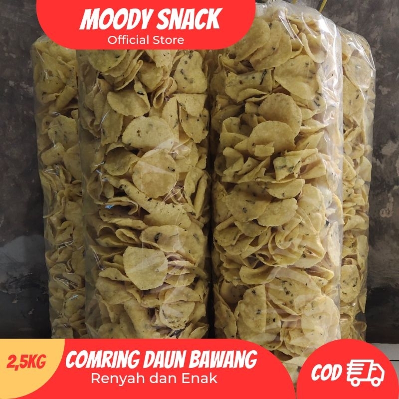 

2,5kg Kecimpring Singkong Daun Bawang Renyah / Comring Original / Cemilan Tradisional Khas Ciamis
