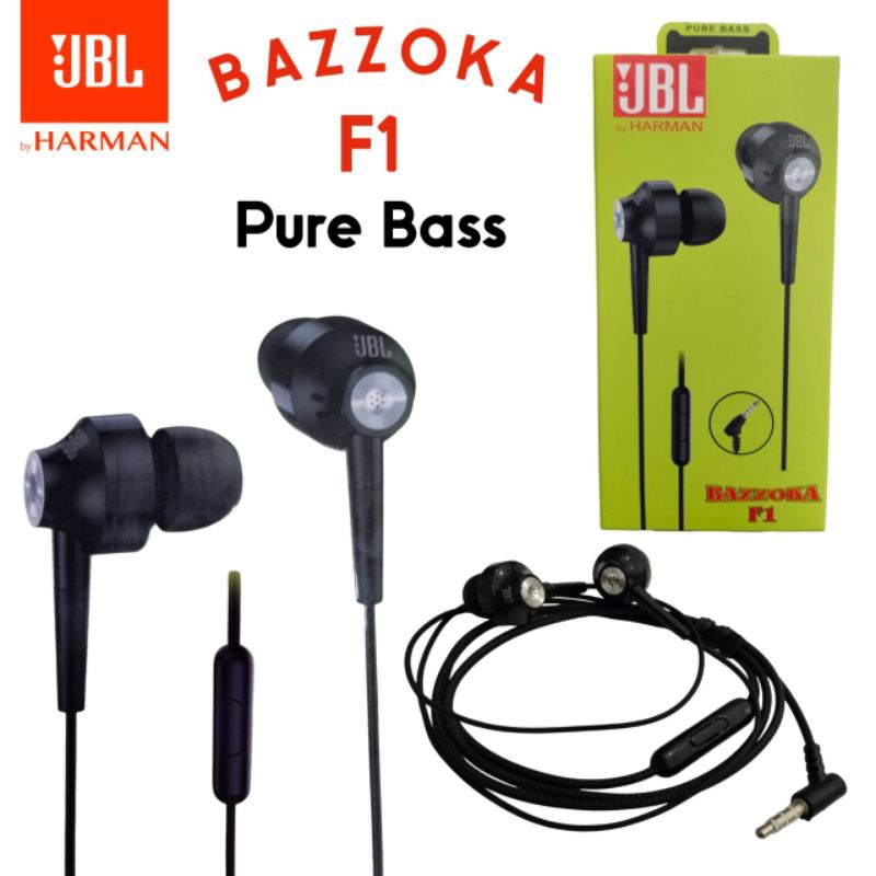 HF/HANDSET/HANDSFREE/EARPHONES JBL BAZZOKA F1 SUPER BASS