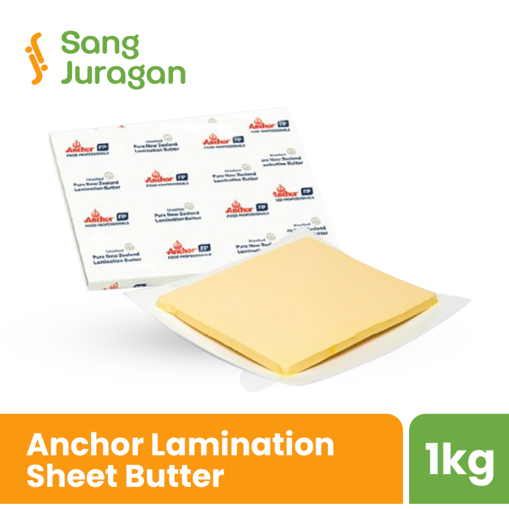 Anchor Butter Sheet Unsalted 1 Kg / Lembaran Butter / Anchor Lamination Sheet Butter