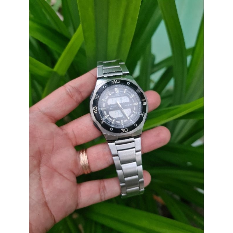 jam tangan Casio AQ-164W all original vintage