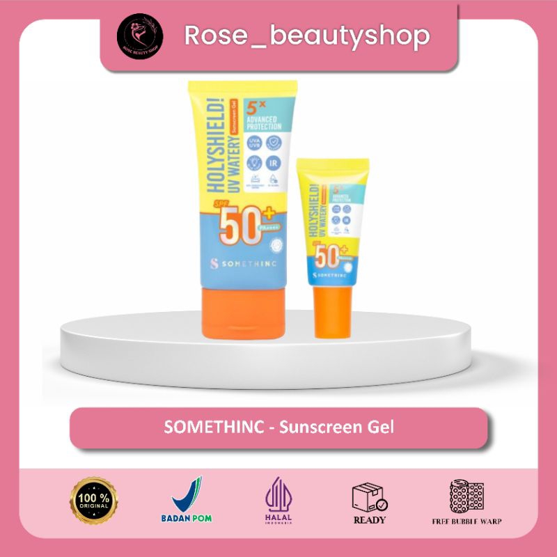 SOMETHINC Holyshield UV Watery Sunscreen Gel SPF 50+ PA++++ - Sunblock Wajah Tabir Surya - Sunscreen