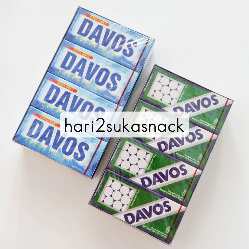 

Permen DAVOS LUX Rasa Mint / Permen Jadul DAVOS MINI Rasa Peppermint Isi 20 pcs