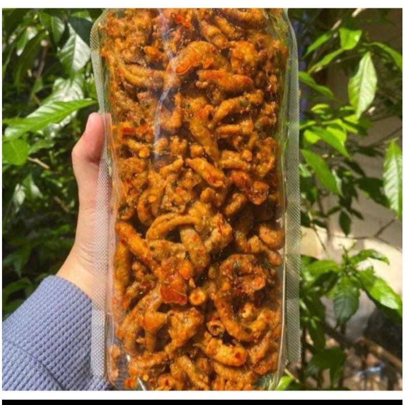 

Usus krispi rasa Original dan pedas Daun jeruk(Halal)