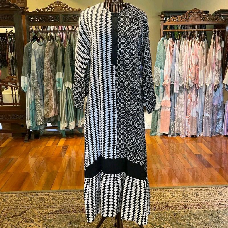 Lamena Dress Viscos by Dian Pelangi LIMITED EDITION Busana Muslim Maxi Gamis Abaya Kaftan Gaun Outfi