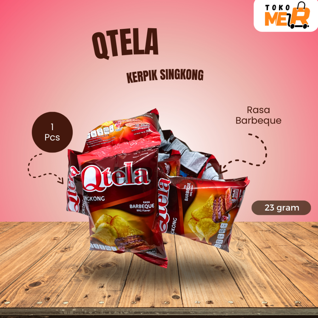 

Qtela Keripik Singkong renceng (10 x 23 gr)