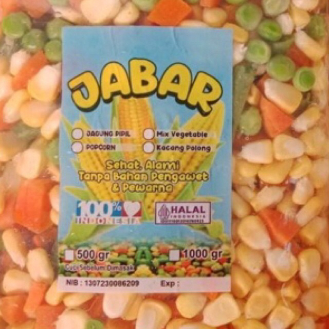 

Mix Vegetable 500gr