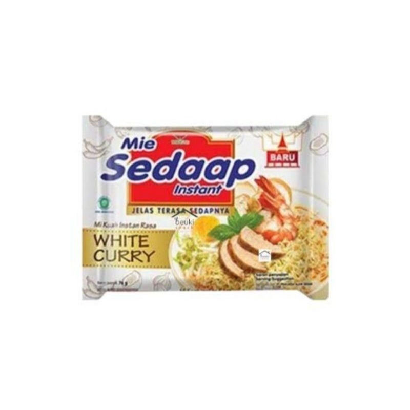 

Mie sedap white curry / Mie instan / mie kuah / sembako tabalong