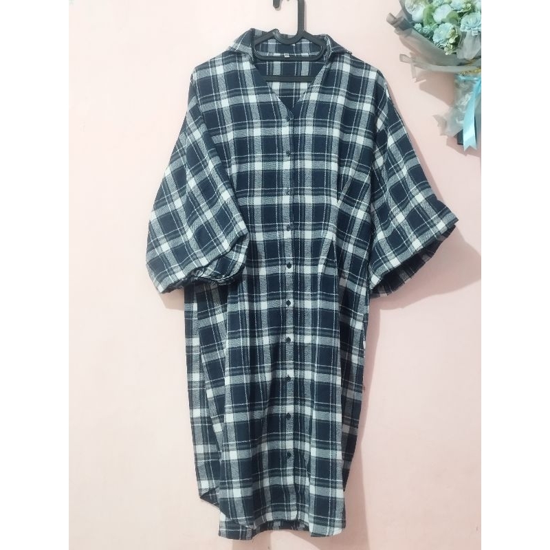 Dress Flanel Wanita Preloved