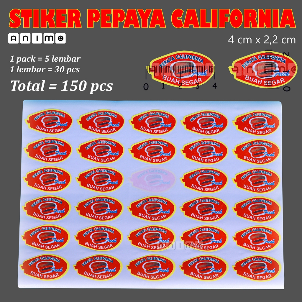 

STIKER PEPAYA CALIFORNIA - STICKER PEPAYA