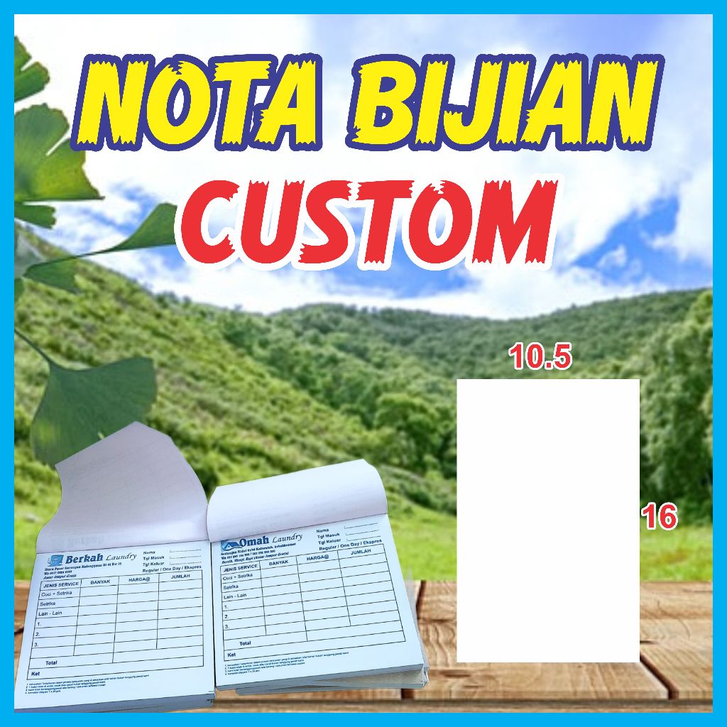 

NOTA BIJIAN / SATUAN CUSTOM