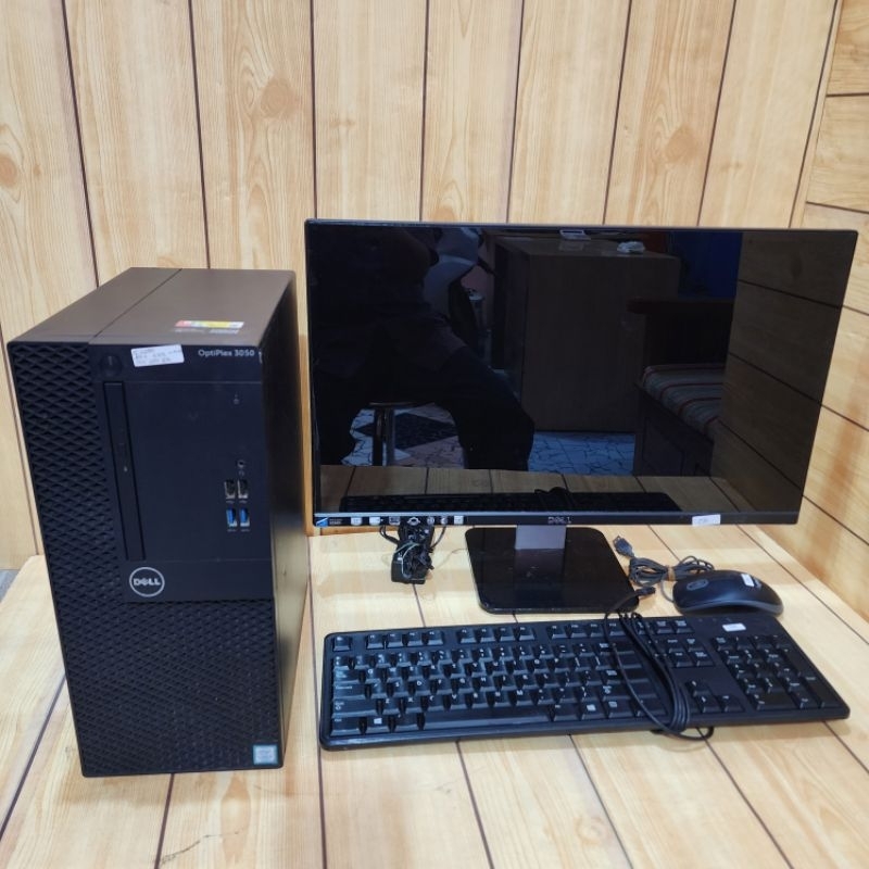 Paket Pc Dell Core i5 6400/6500 Ram 8gb SSD 240 Plus Monitor Led Dell 23 inch layar IPS Frameless Ko