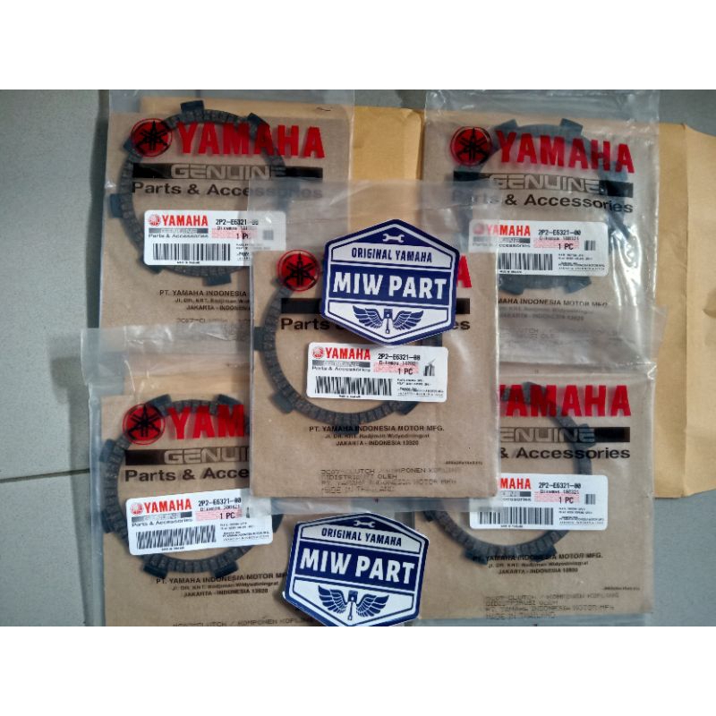 KAMPAS KOPLING PLAT GESEK KOPLING SET ISI 5PC YAMAHA JUPITER Z BURHAN, VEGA R NEW ORIGINAL YGP/PLATE