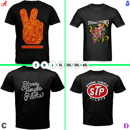 Kaos Vintage Stone Temple Pilots Tshirt Bahan 100% Cotton Black | Casual T-SHIRT Size S M L XL XXL 3
