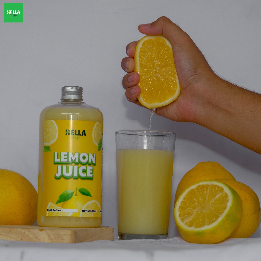 

SDF Hella Fresh Sari Lemon Peras Murni 100% / Lemon Juice Sari Lemon Diet Detoks Air Lemon