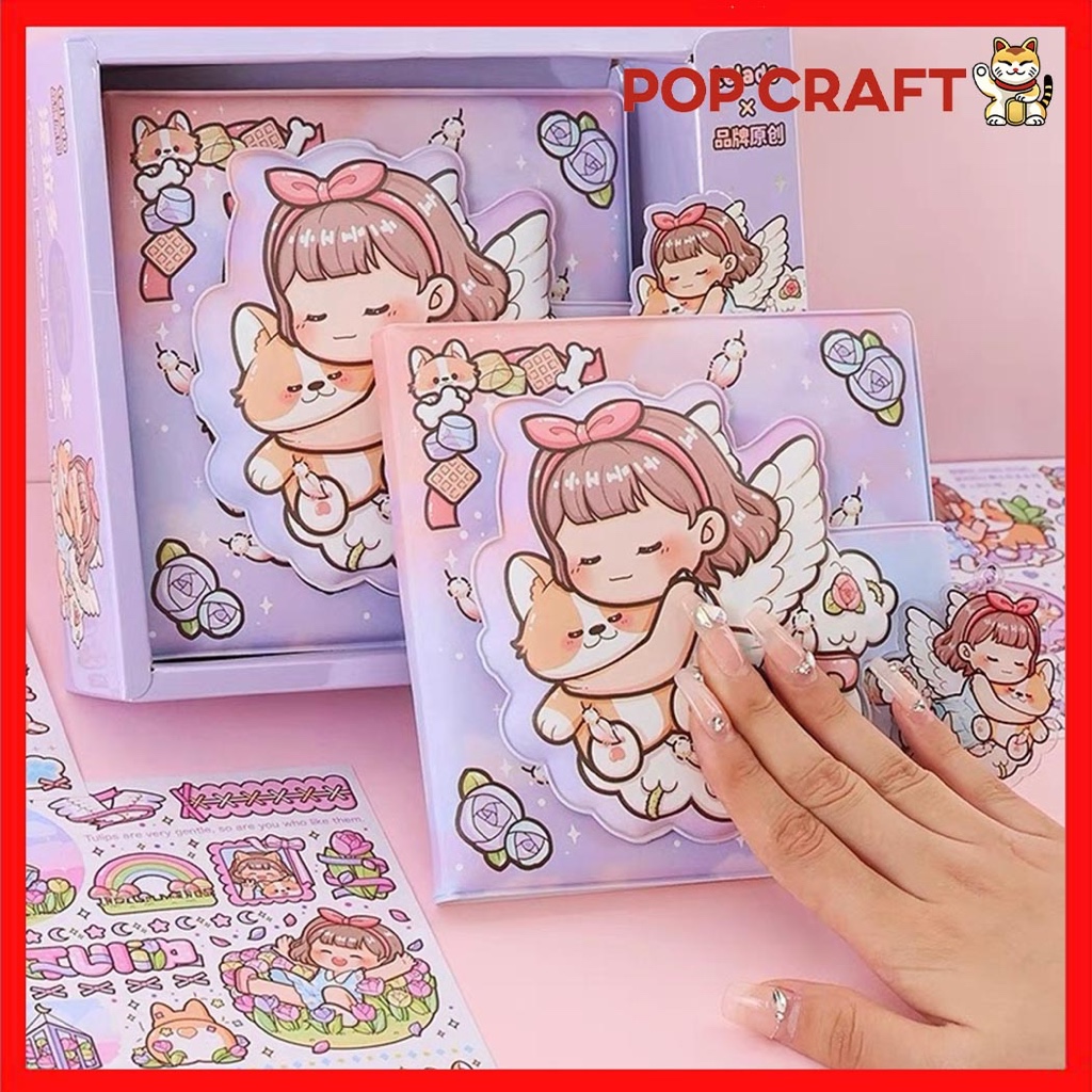 

PC Buku Jurnal Squishy / Buku Diary Notebook Aesthetic Dodogirl With Dog Buku Tulis Motif TLD134